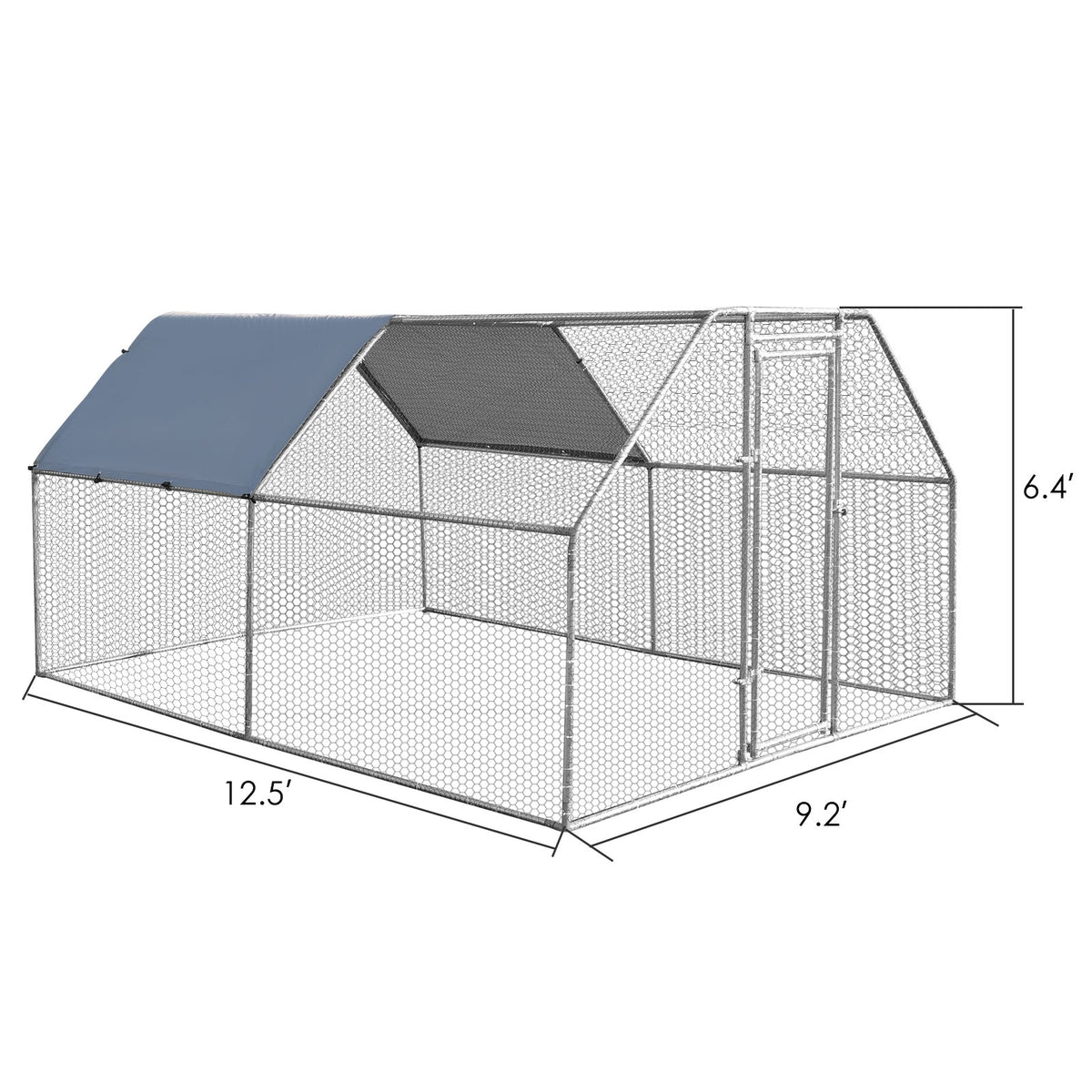 9.5 x 12.5 Feet Large Walk in Chicken Coop Run House