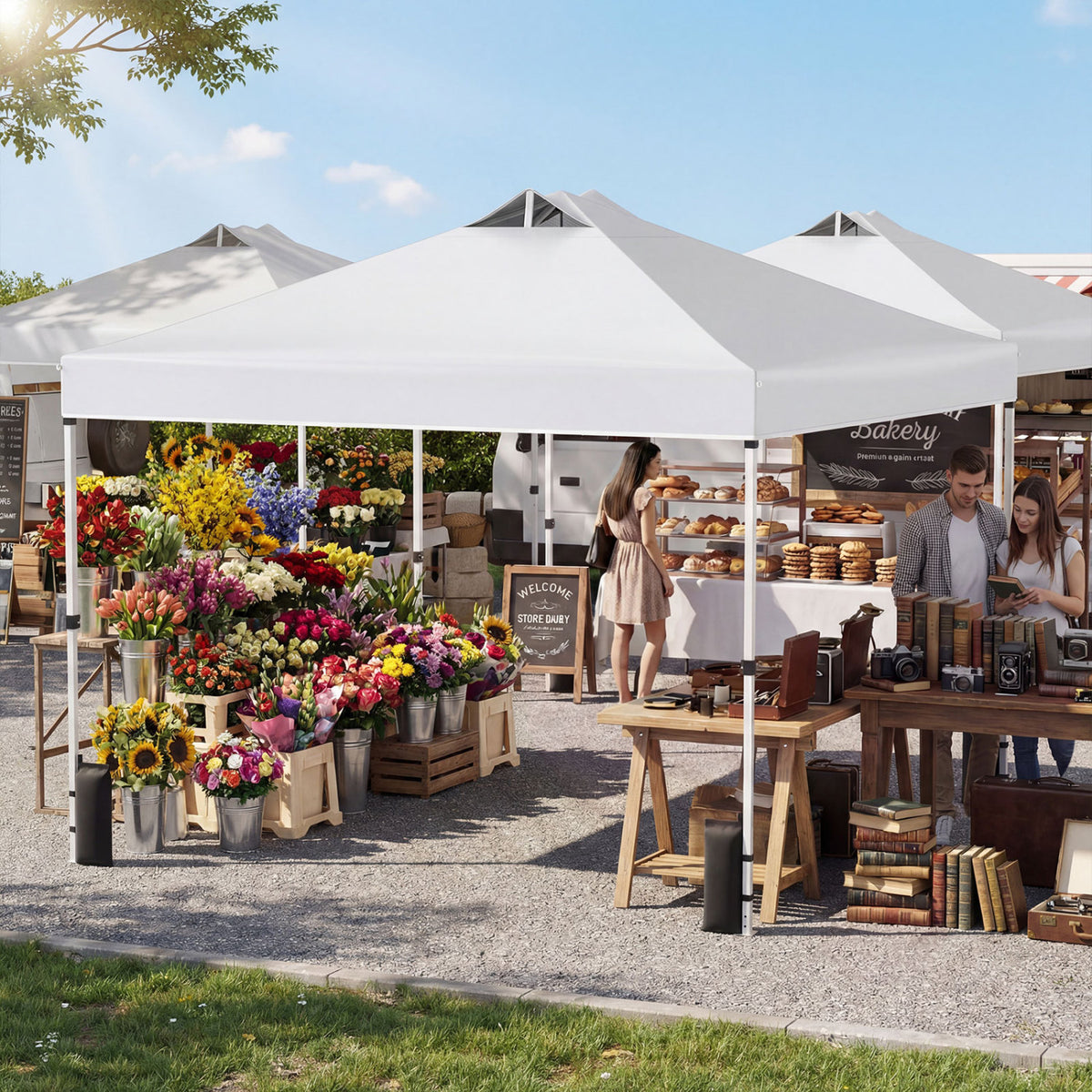 10 x 10 Feet Outdoor Commercial Pop Up Canopy Tent
