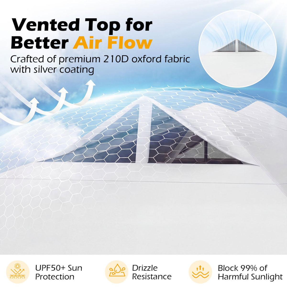 10 x 10 Feet Outdoor Commercial Pop Up Canopy Tent