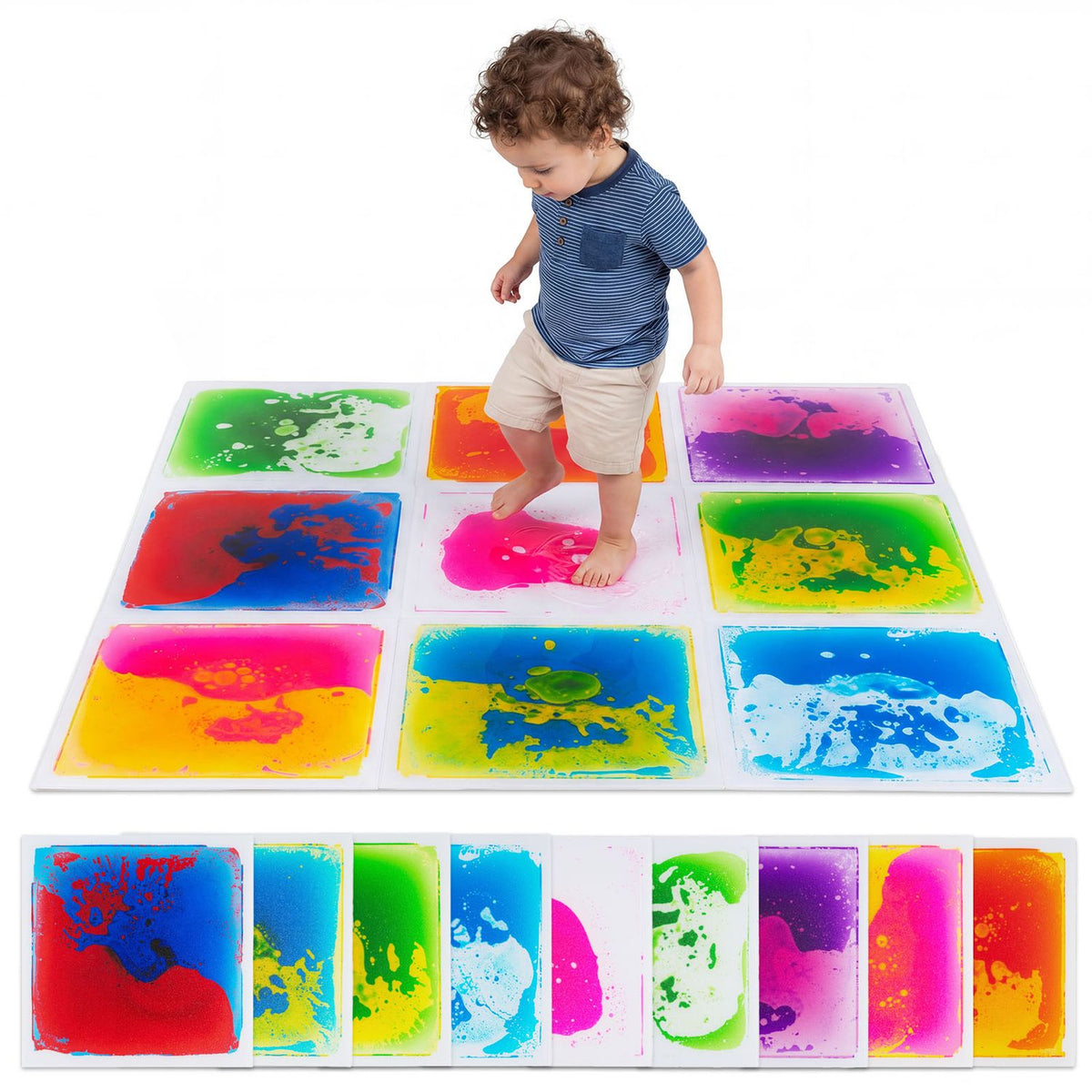 12" x 12" Toddler Sensory Floor Titles