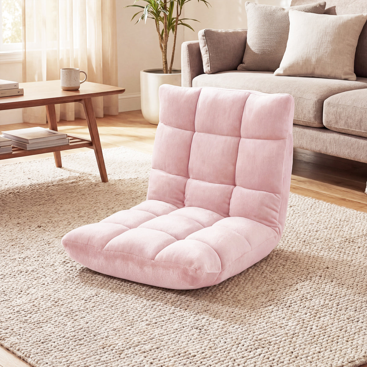 Adjustable 14-position Cushioned Floor Chair