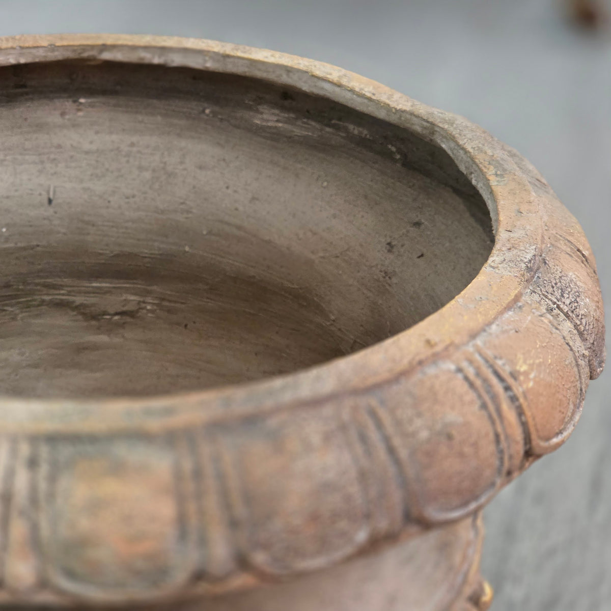 18" Tall Distressed Classic European-Style Urn Planter