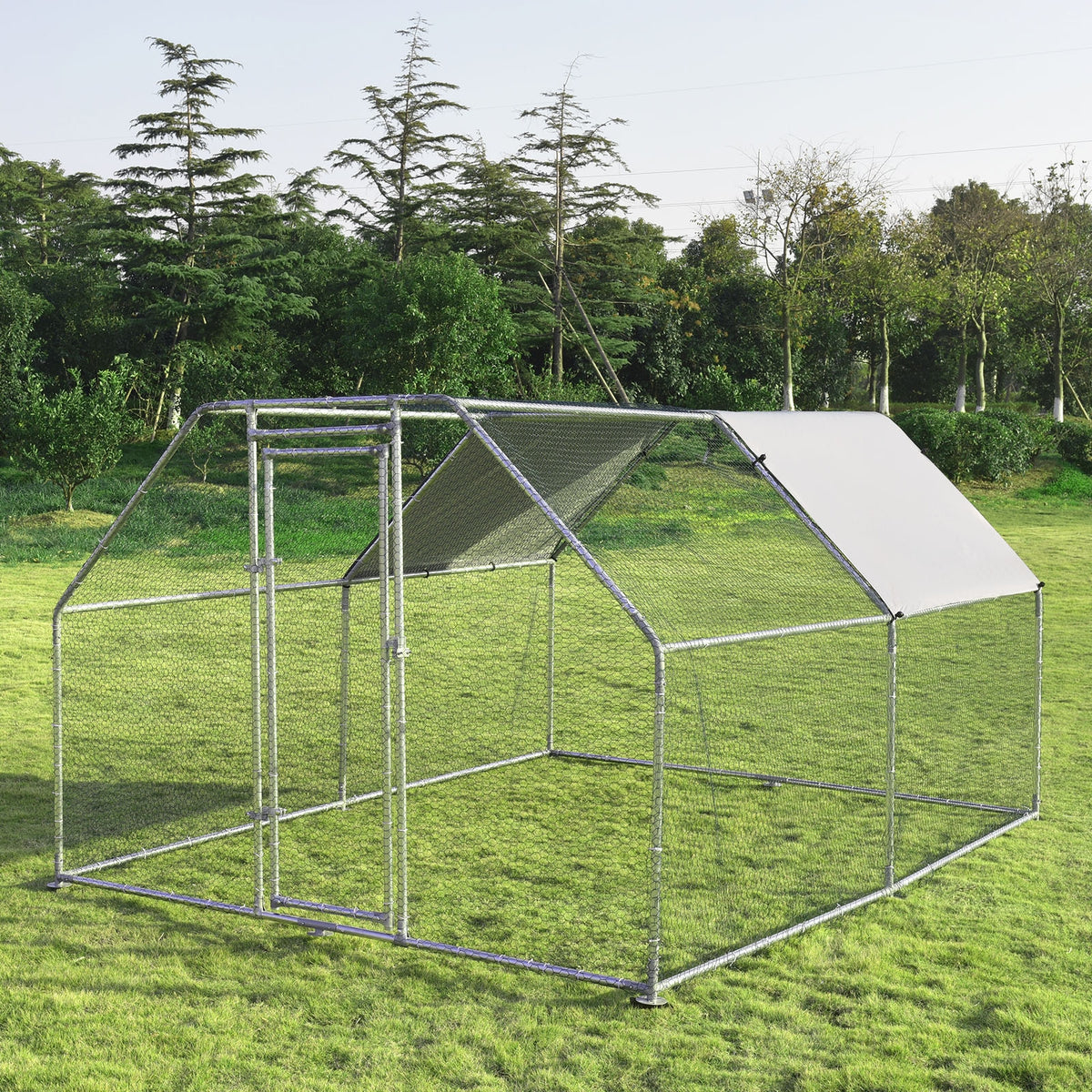 9.5 x 12.5 Feet Large Walk in Chicken Coop Run House