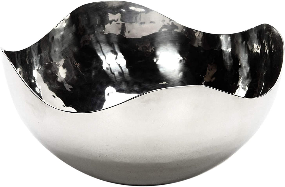 Full-frontal view emphasizing the bowl’s high-gloss reflective interior and smooth curved exterior silhouette.