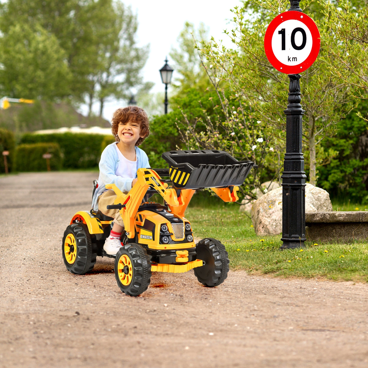 12 V Battery Powered Kids Ride on Dumper Truck