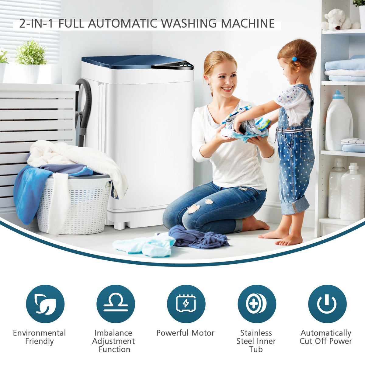 Full-Automatic Washing Machine with Built-in Barrel Light