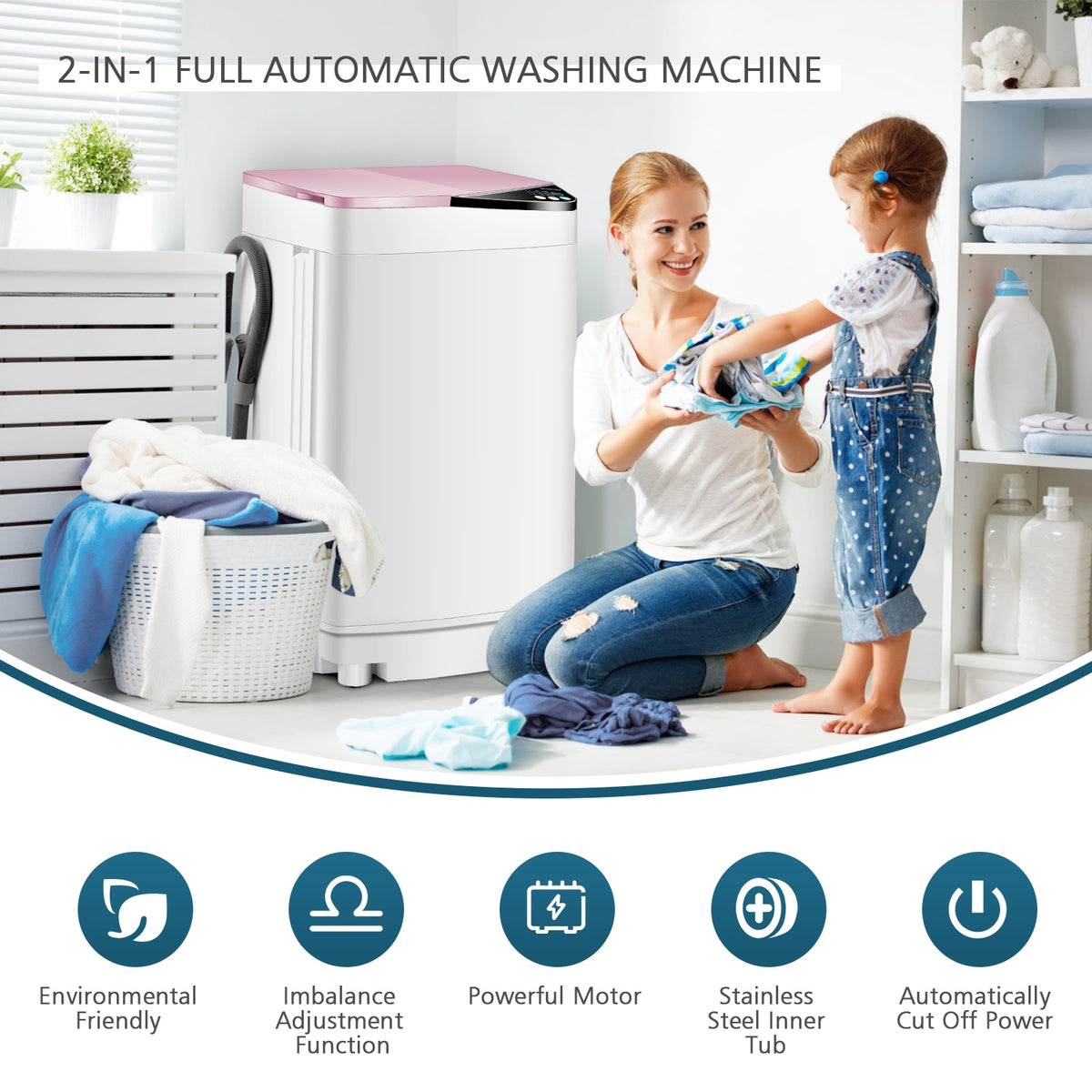 Full-Automatic Washing Machine with Built-in Barrel Light