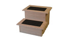 Unfinished Solid Oak Step Stool With Solid Tread with Non Slip Surface Included 11 ½" Tall