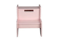 Wildkin Pink Wooden Two-Step Stool for Kids and Adults, Perfect for Kitchen or Bathroom Use, Stepping Stool Features Two Convenient Carrying Handles, Suitable for Individuals Up To 200lbs