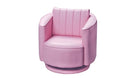 Gift Mark Upholstered Swivel Rocking Chair, Pink