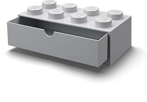 LEGO Desk Drawer 8, Grey