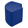 Sprogs Vinyl Soft Seating Curved Stool, 18" H, Blue, SPG-1012BL-A