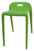 Ergo Furnishings E-Z Molded Plastic Stackable Chair Stool (Set of 2), Green