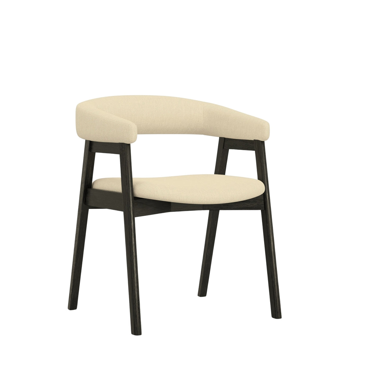 Cove Curved Back Dining Chairs, Set of 2 - Vintage Black