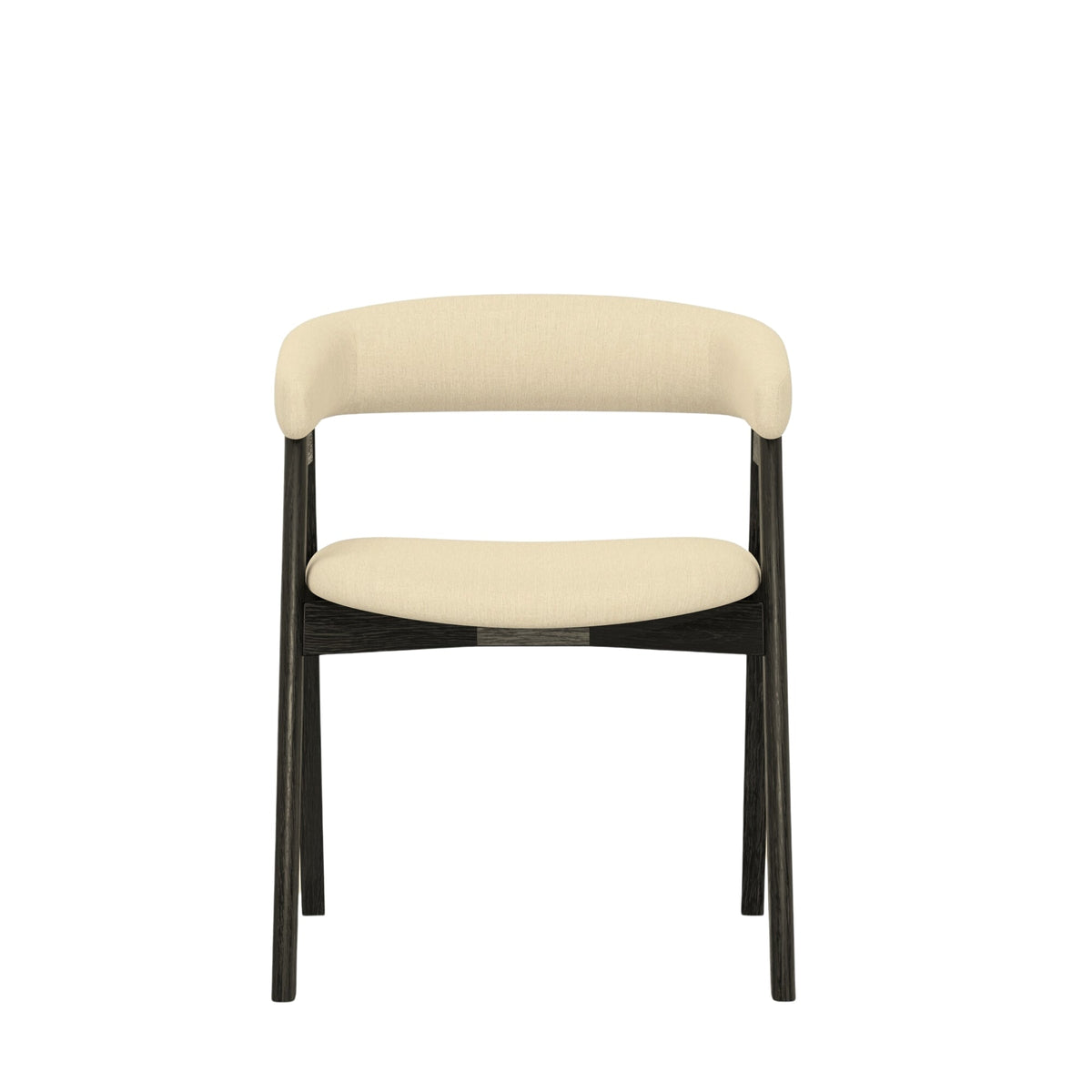 Cove Curved Back Dining Chairs, Set of 2 - Vintage Black