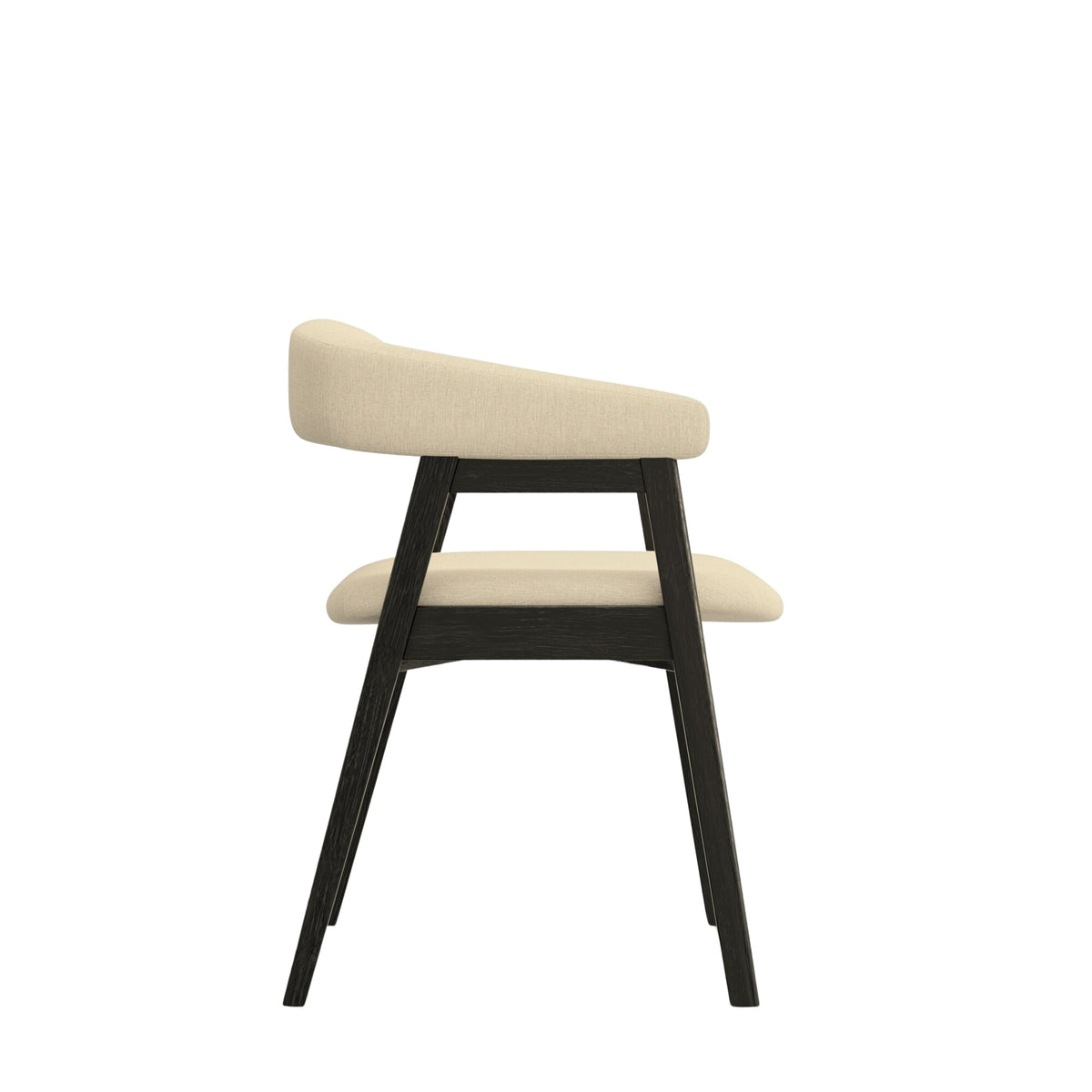 Cove Curved Back Dining Chairs, Set of 2 - Vintage Black