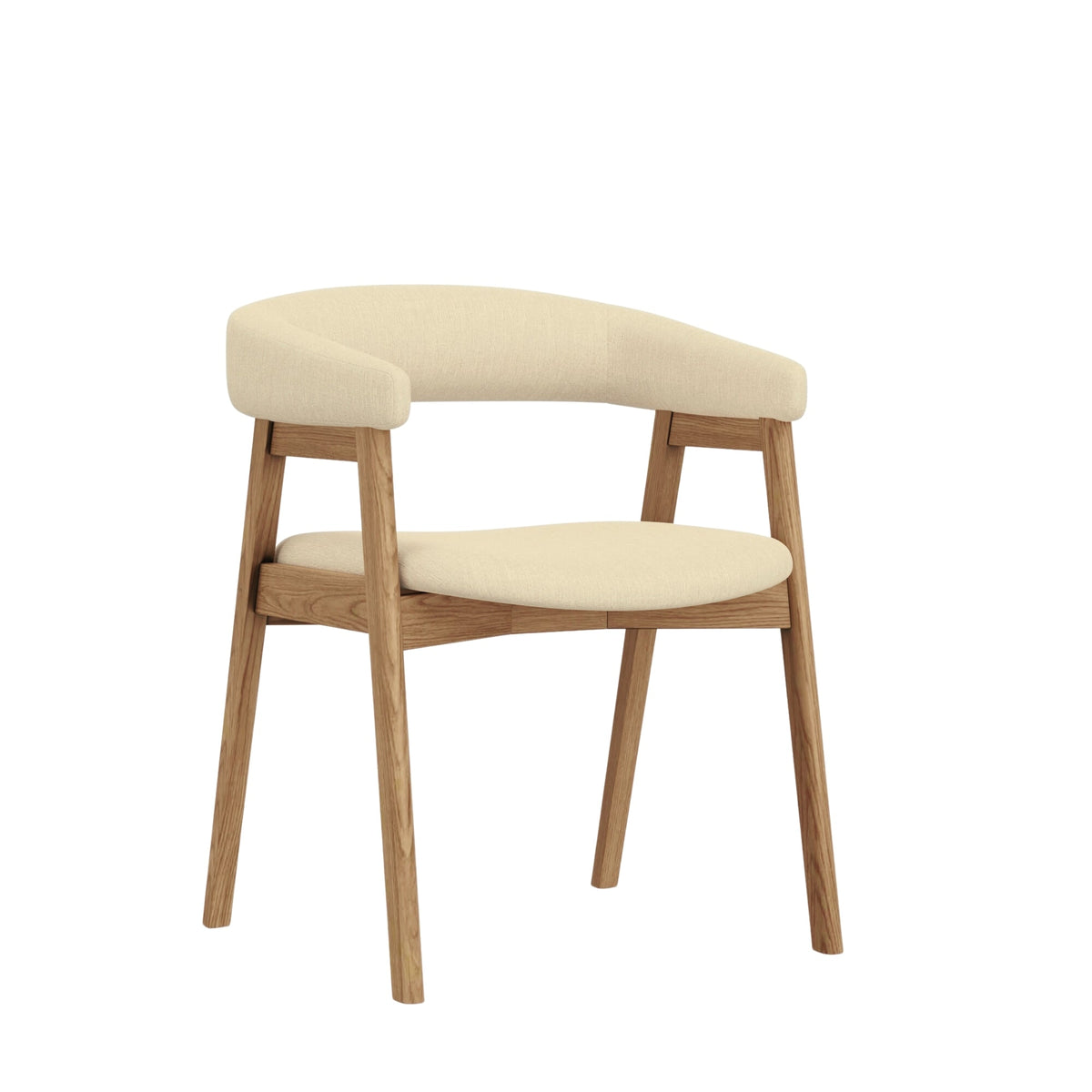 Cove Curved Back Dining Chairs, Set of 2 - Natural
