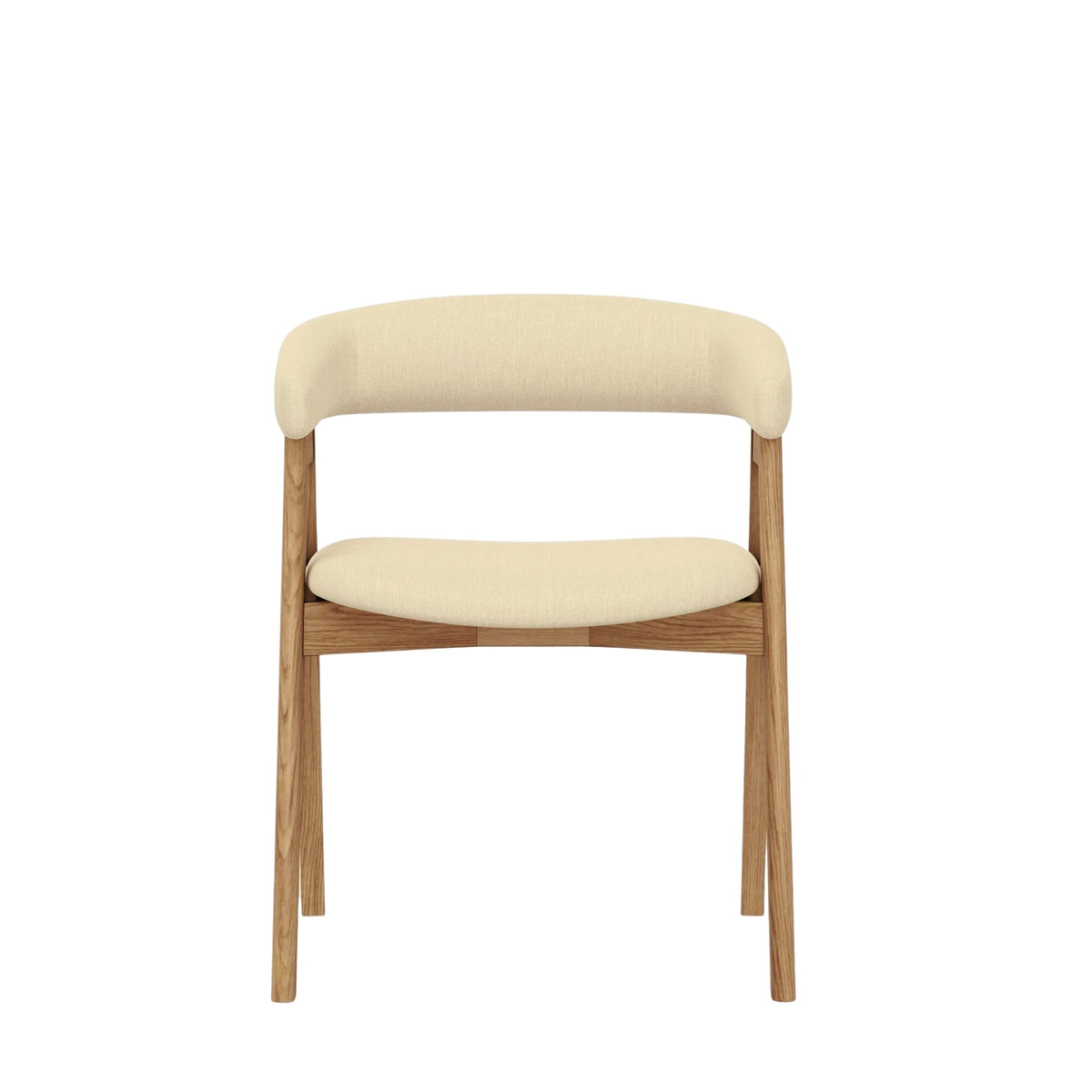 Cove Curved Back Dining Chairs, Set of 2 - Natural