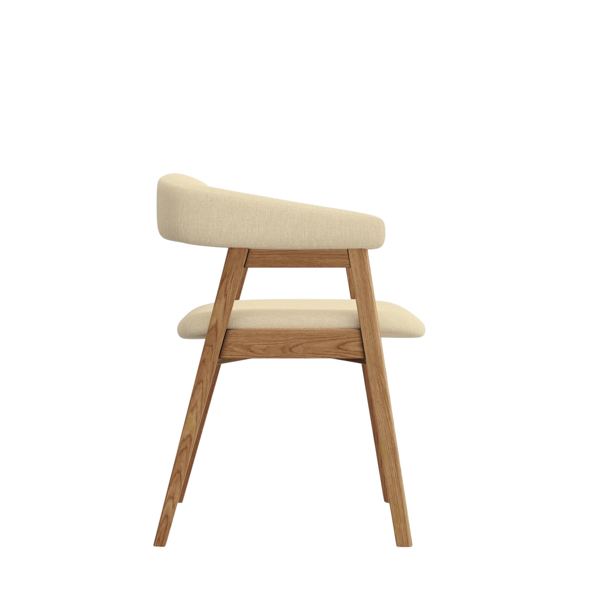 Cove Curved Back Dining Chairs, Set of 2 - Natural