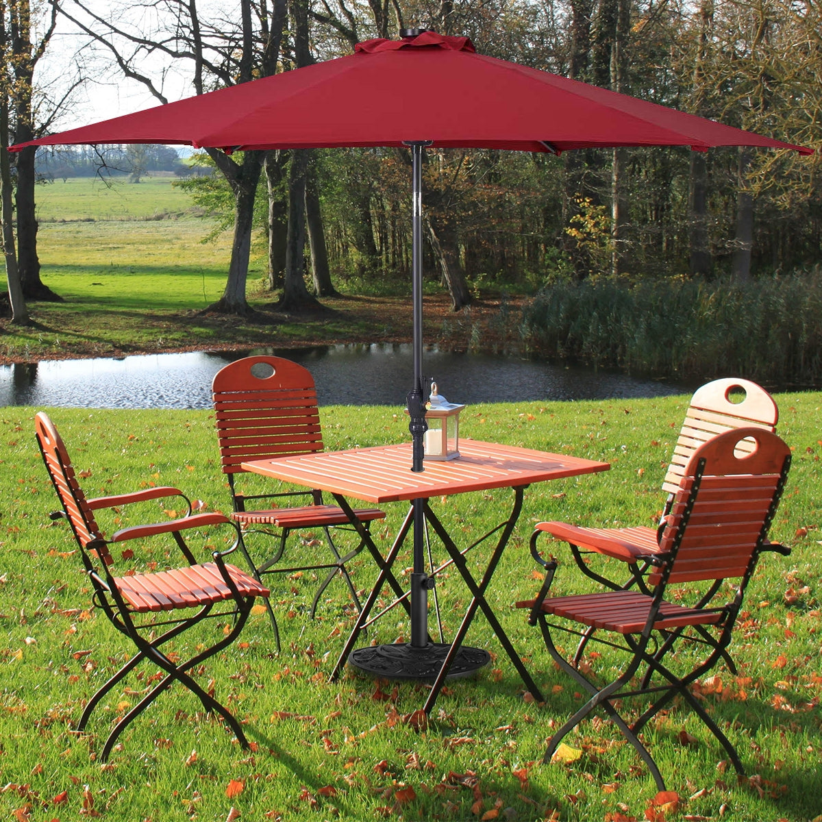 20 Inch Outdoor Patio Half Round Umbrella Base