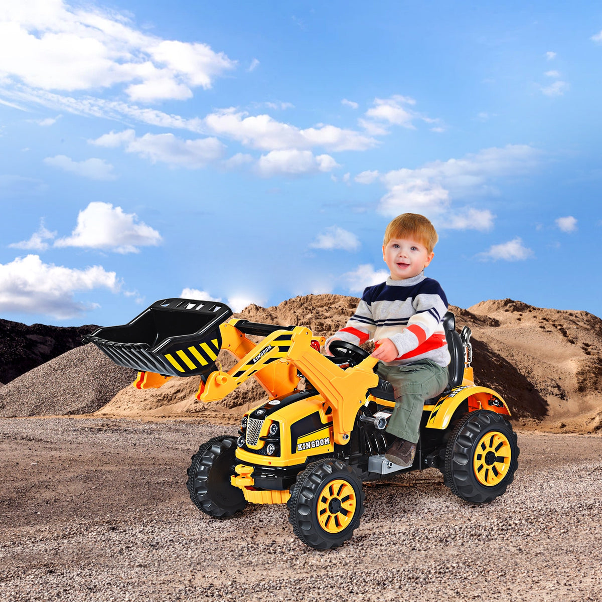 12 V Battery Powered Kids Ride on Dumper Truck
