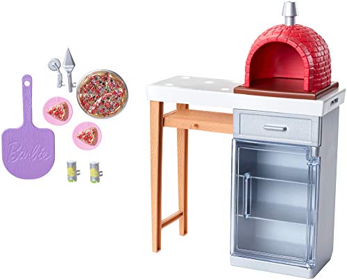 Barbie Outdoor Furniture Set, Brick Pizza Oven