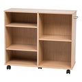IRIS USA, Inc. WRS-3010 Rolling Shelf, Wide Deep, Light Brown