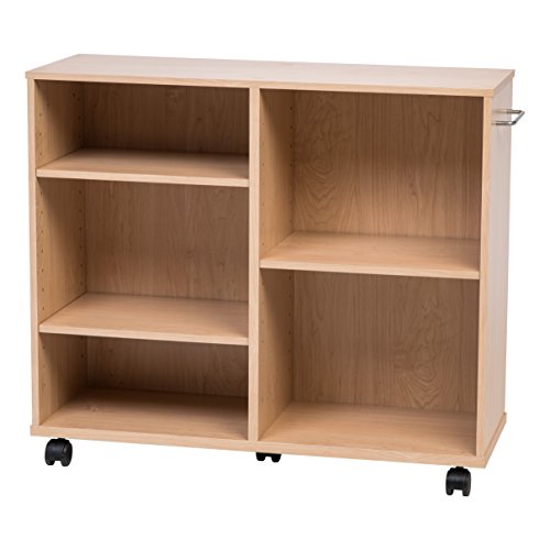 IRIS USA, Inc. WRS-3010 Rolling Shelf, Wide Deep, Light Brown