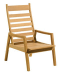 Oxford Garden - Siena Collection Shorea Reclining Armchair | 100% Tropical Shorea Hardwood Outdoor Furniture