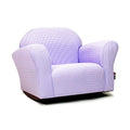 KEET Roundy Rocking Kid's Chair Gingham, Lavender