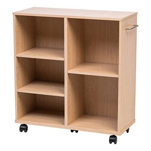 IRIS USA, Inc. WRS-2410 Rolling Shelf, Deep, Light Brown