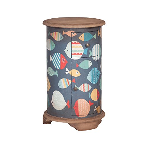 Sterling Home Round Chair Side chest of drawers, Multicolor