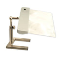 daylight24 202055-15 Table Top Full Page Magnifier Lamp, Silver Booklights