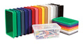 Jonti-Craft 10 Cubbie-Tray Mobile Unit with Clear Trays