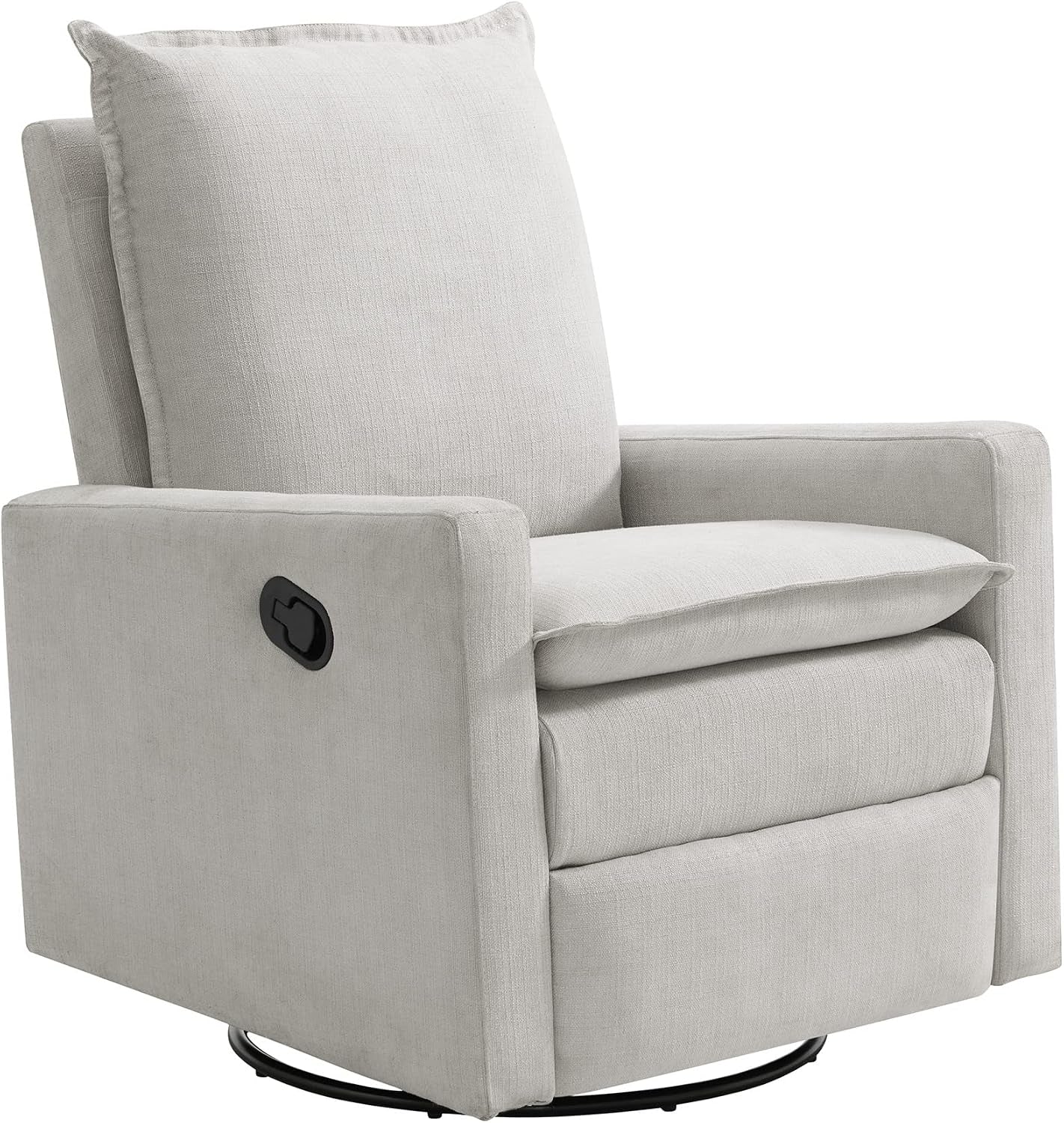 Oxford Baby Uptown Upholstered Glider Recliner Rocking Chair 360° Swivel for Nursery and Living Room, gallery view 19