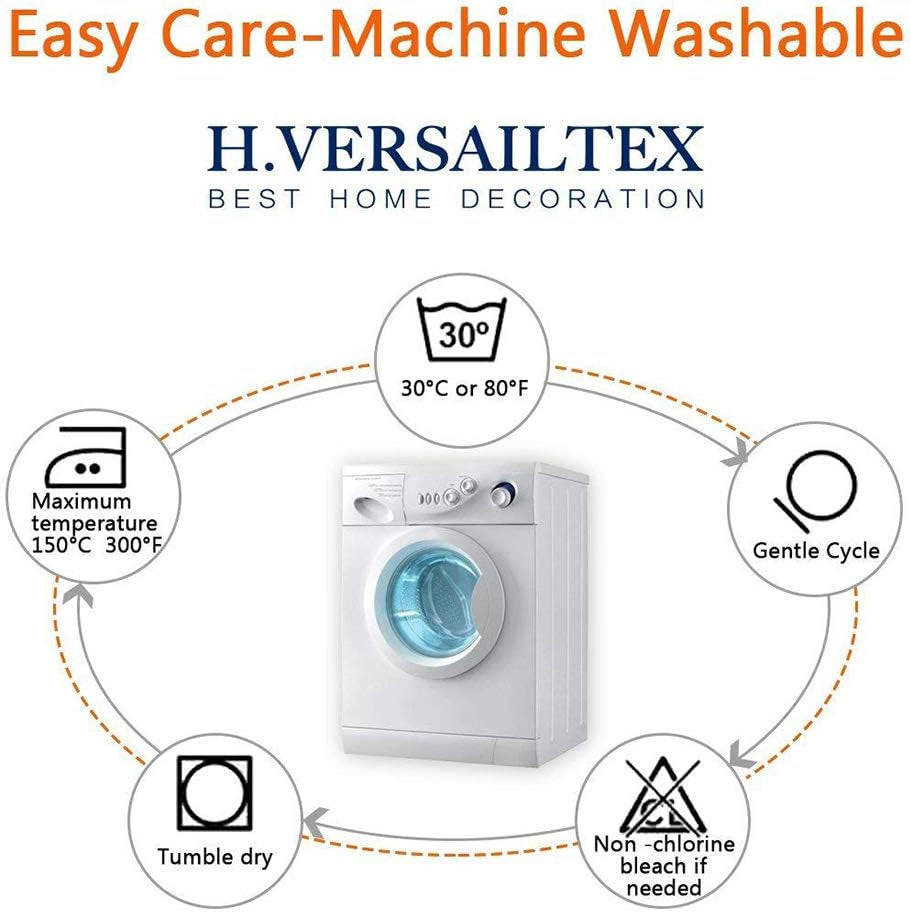Graphic with a washing machine and icons indicating gentle wash, tumble dry and care symbols.