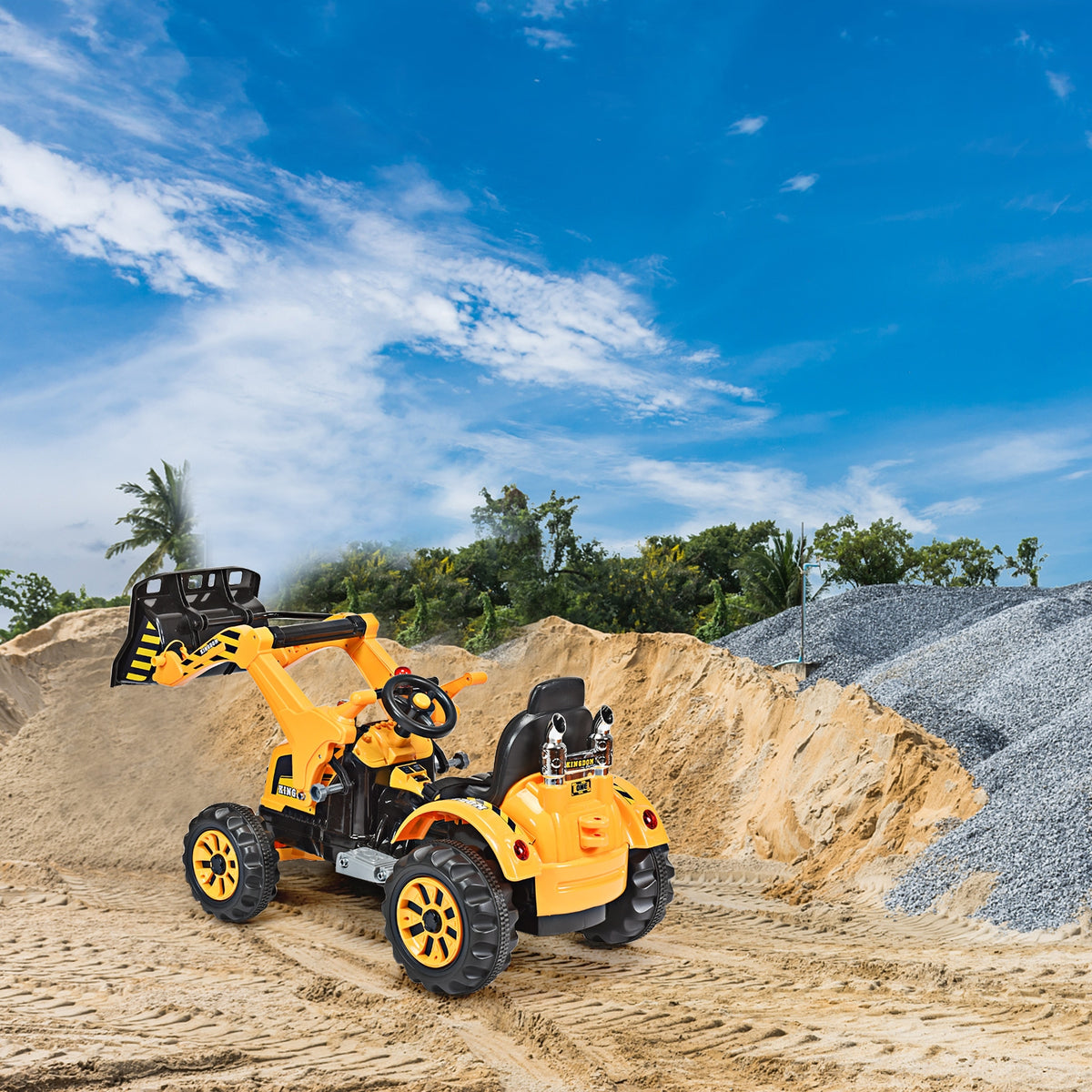 12 V Battery Powered Kids Ride on Dumper Truck