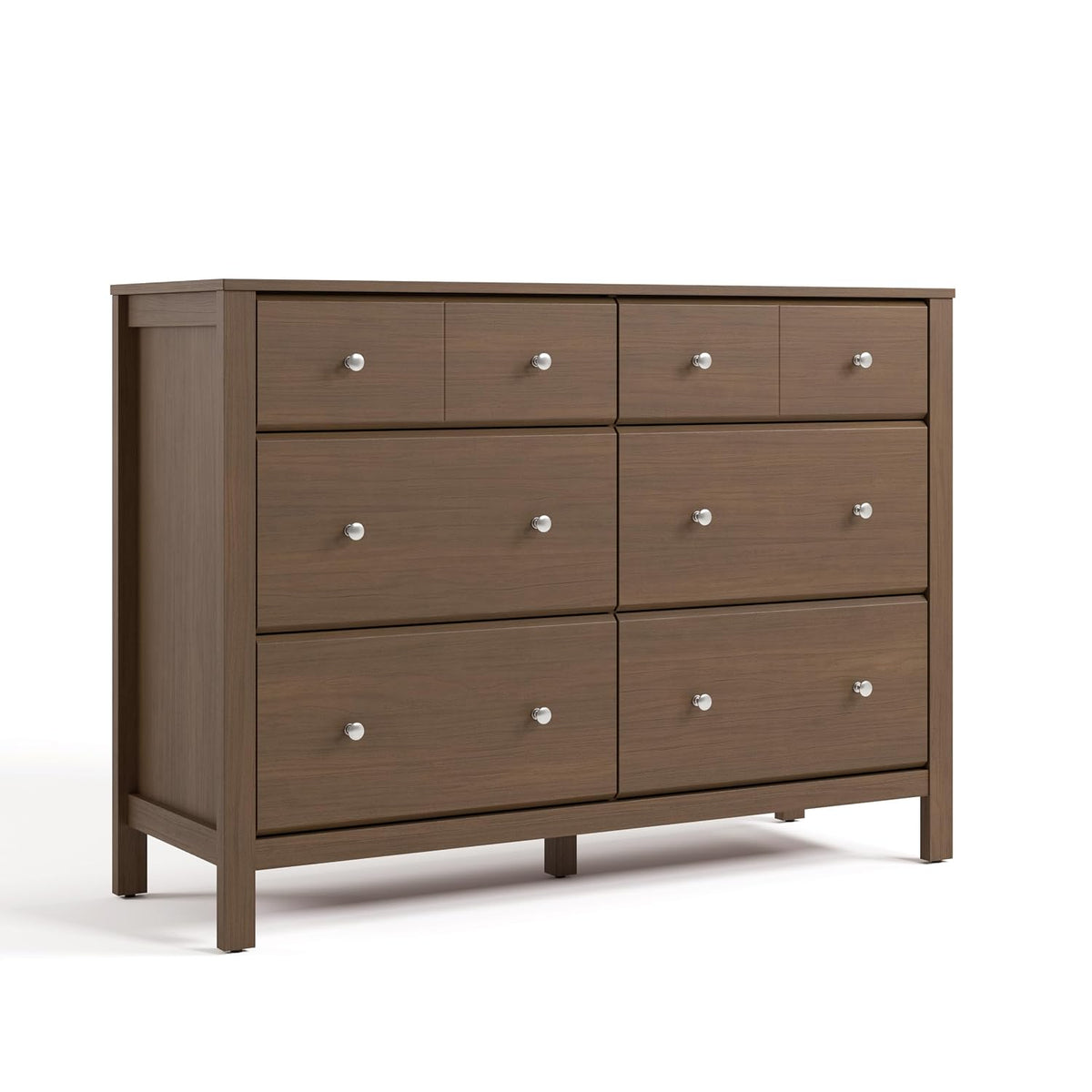 Storkcraft Horizon 6 Drawer Dresser, Driftwood