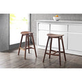 Greenington GSK006E Skol 30" Bar Height Stool, Exotic, (Set of 2), Brown