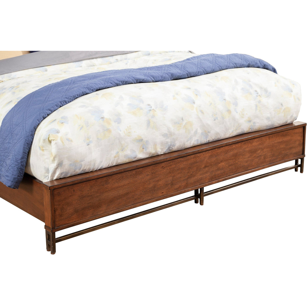 Trig California King Panel Bed, Mahogany