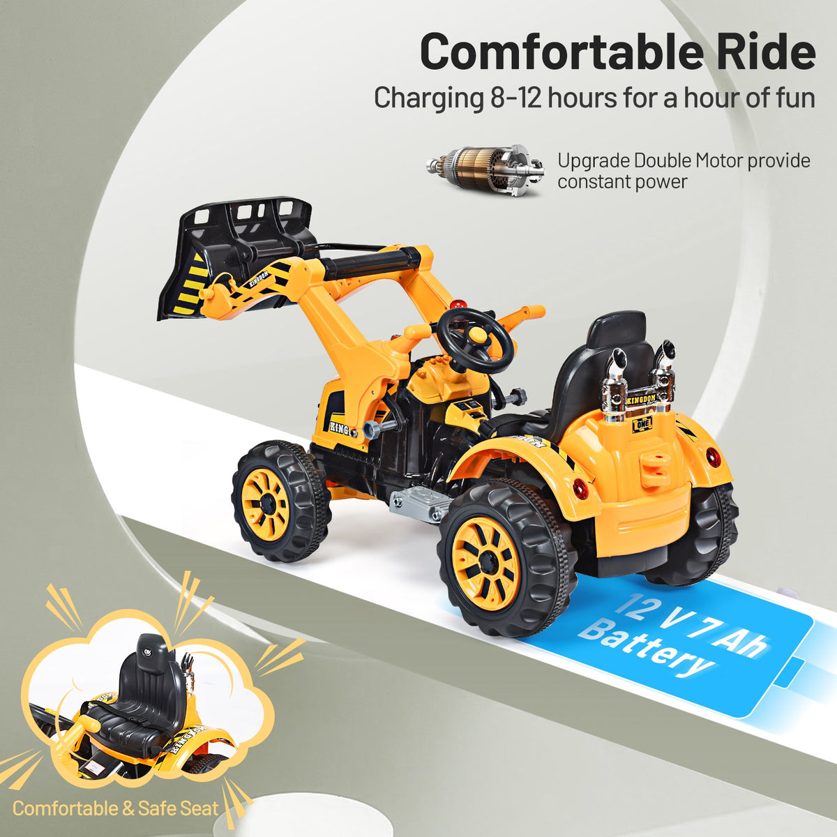 12 V Battery Powered Kids Ride on Dumper Truck