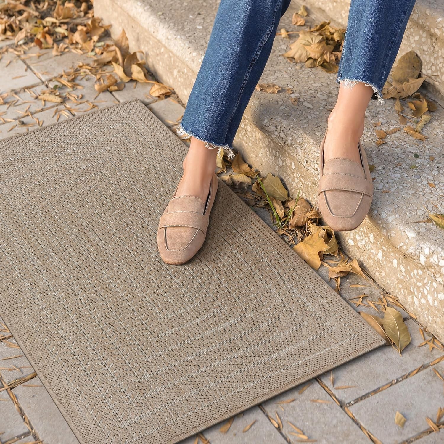 Adiva Rugs Outdoor Indoor Area Rug, Weather Resistant, Easy to Clean, Stain Resistant Floor Mat for Dining, gallery view 21