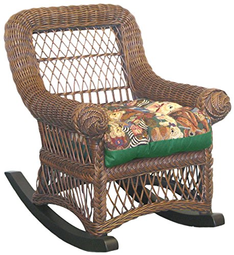 Spice Islands Child's Rocker, Brown Wash