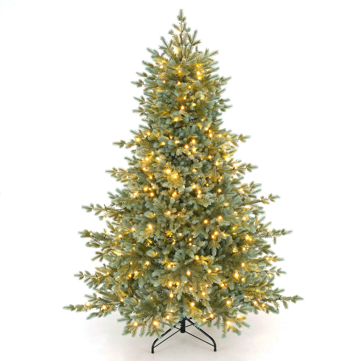 7 FT Pre-Lit Artificial Christmas Tree with 460 Warm White LED Lights