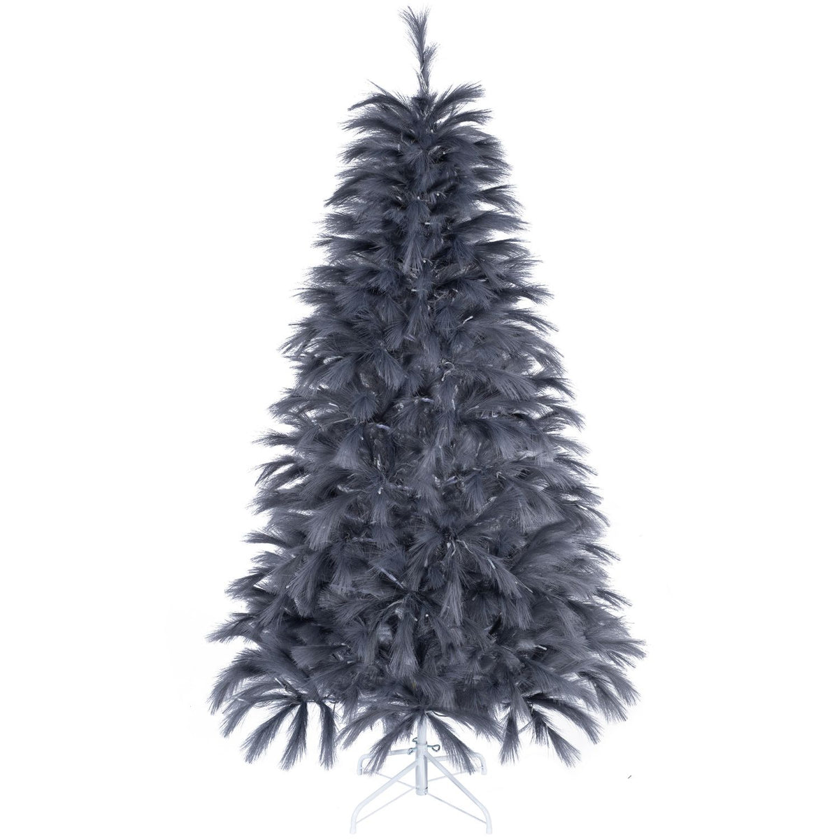 7 FT Pre-Lit Christmas Tree with Feather