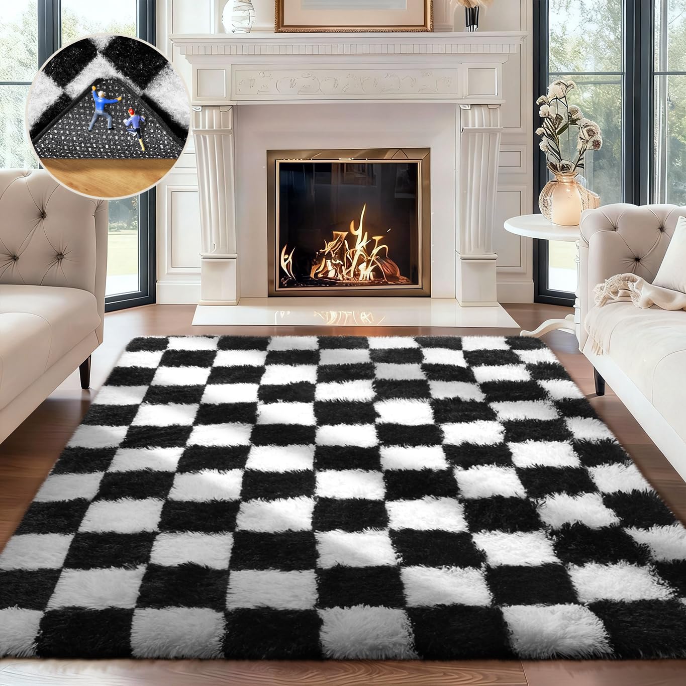 Ophanie Area Rugs for Bedroom Living Room
