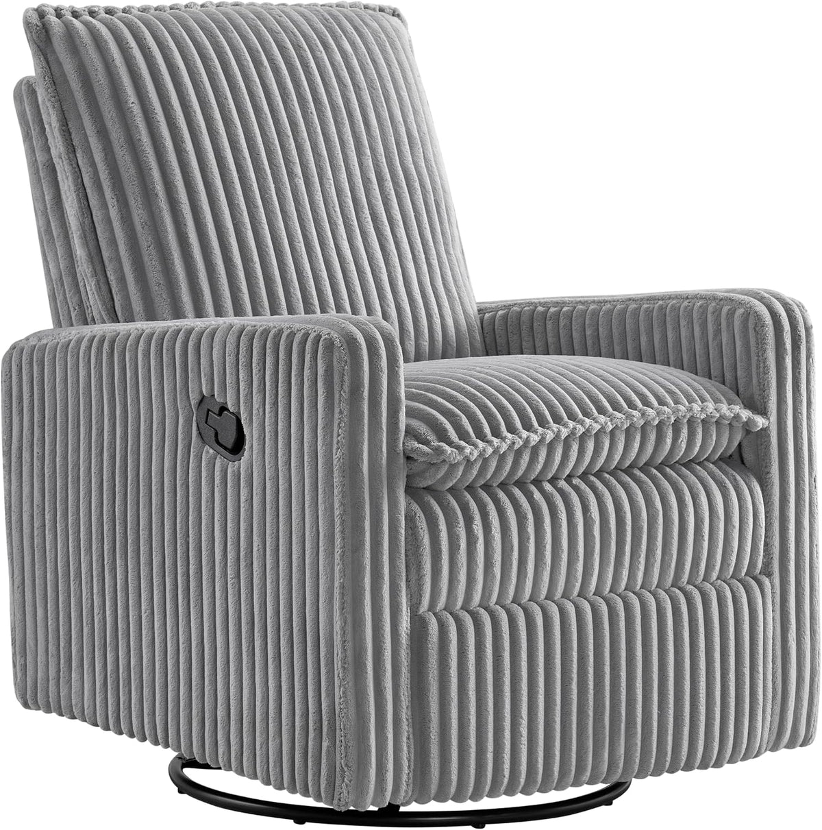 Oxford Baby Uptown Upholstered Glider Recliner Rocking Chair 360° Swivel for Nursery and Living Room, gallery view 14