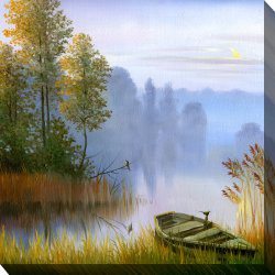 Morning Hush Outdoor Canvas Wall Art