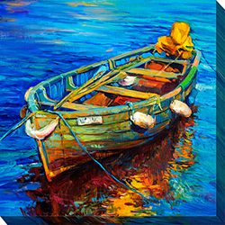 Spiros Skiff Outdoor Canvas Wall Art