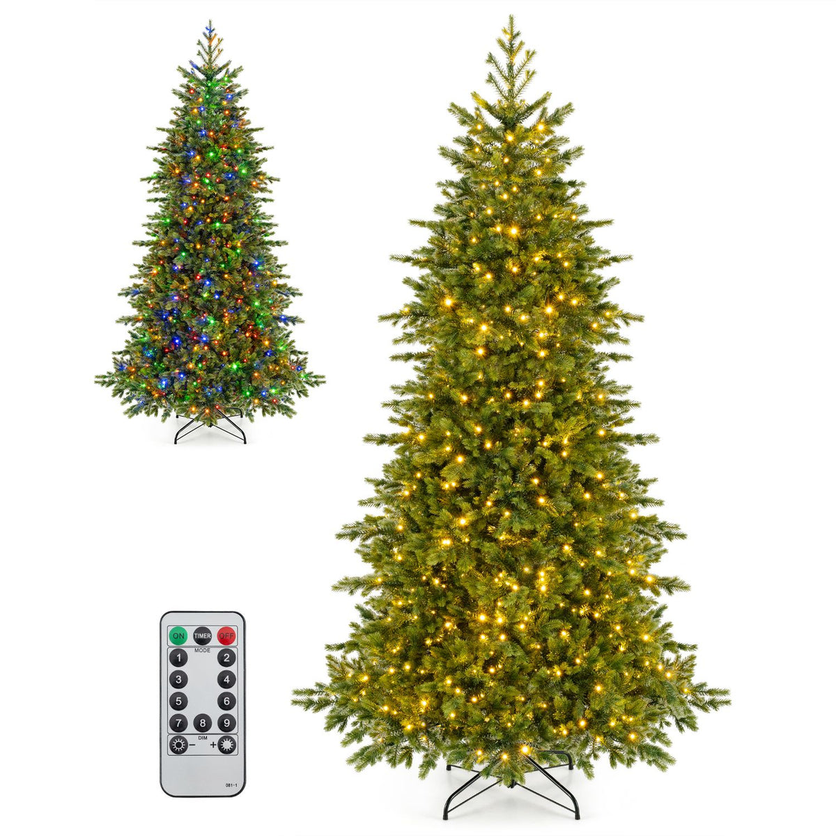 6 FT Pre-lit Christmas Tree with 250/470 Warm White and Multi